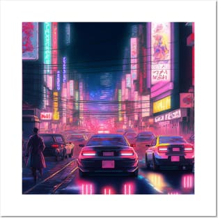 Streets of Neo Tokyo Posters and Art